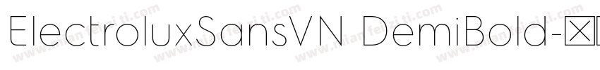 ElectroluxSansVN DemiBold字体转换